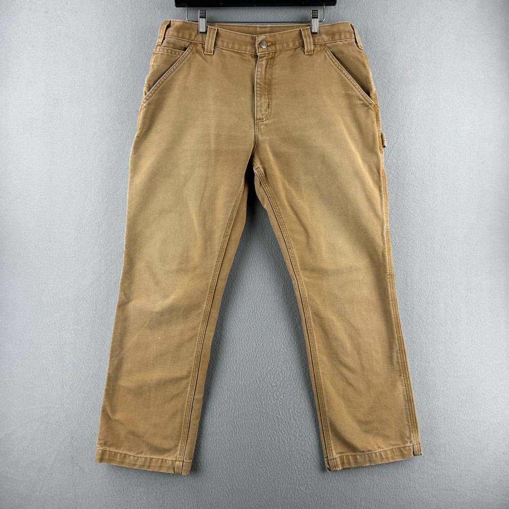 Carhartt Pants Mens 34x30 (Fits 34x28) Relaxed Duck Canvas Workwear Carpenter